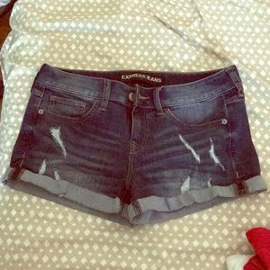 Express jean shorts